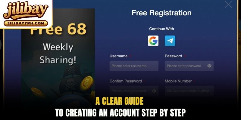A clear guide to creating an account step by step