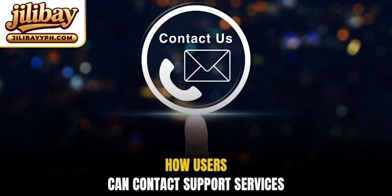 How users can contact support services